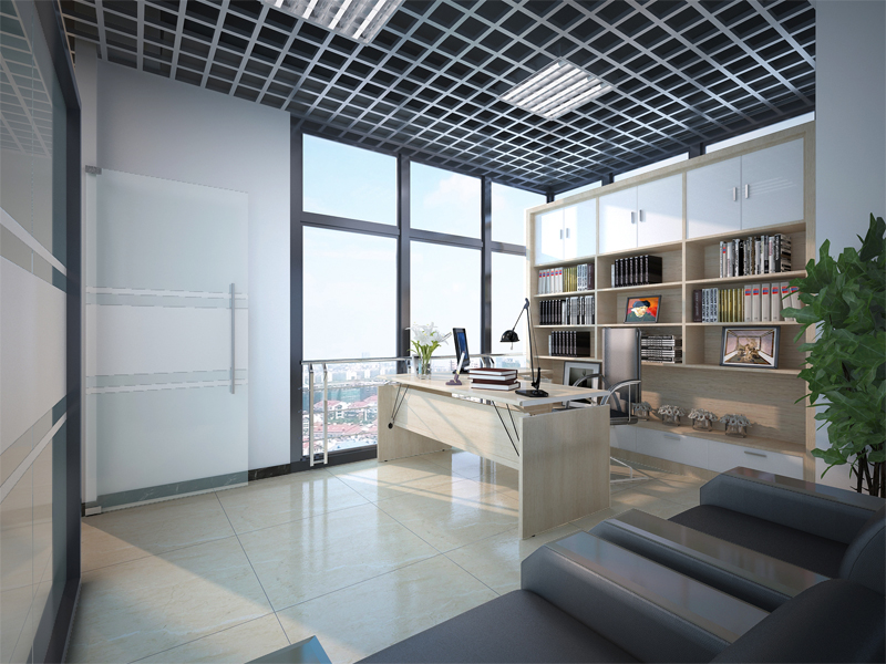 合肥蔚藍商務(wù)港廣發(fā)青蚨辦公裝修工程